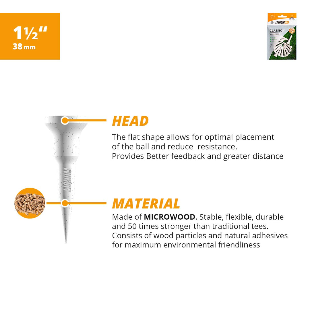 Lignum Classic Golf Tees