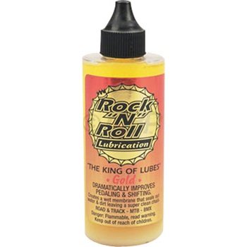 Rock-N-Roll Gold Bike Chain Lube - 4 fl oz, Drip