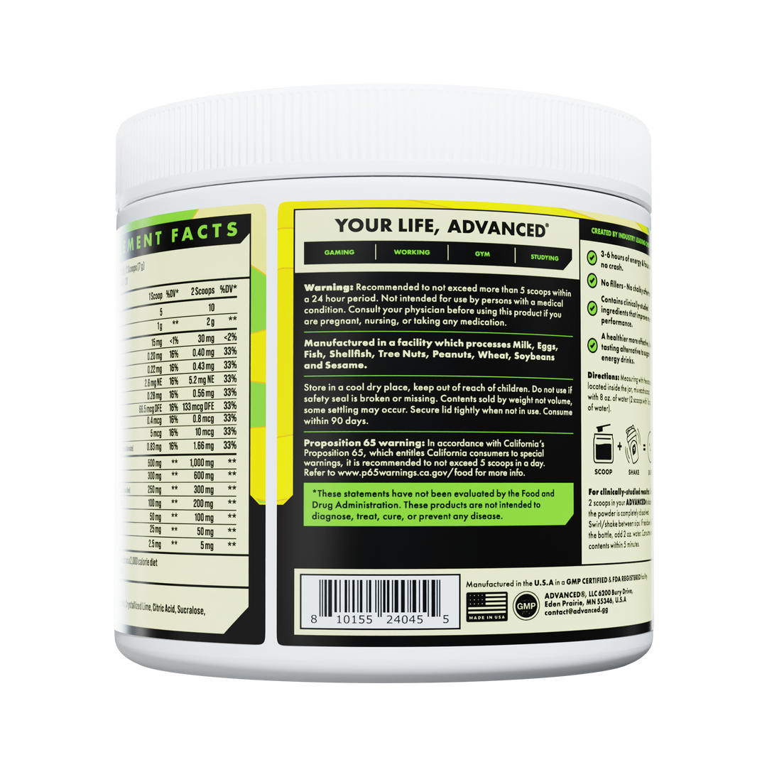 ADVANCED Lemon Lime Drink Mix