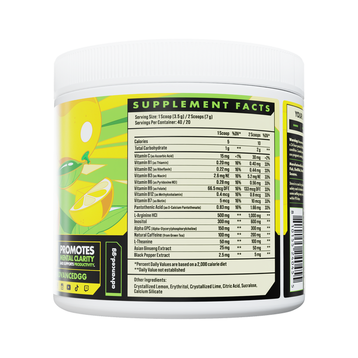 ADVANCED Lemon Lime Drink Mix