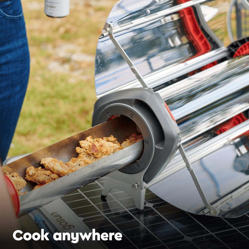 Fusion Hybrid Solar Oven for Cooking Anywhere