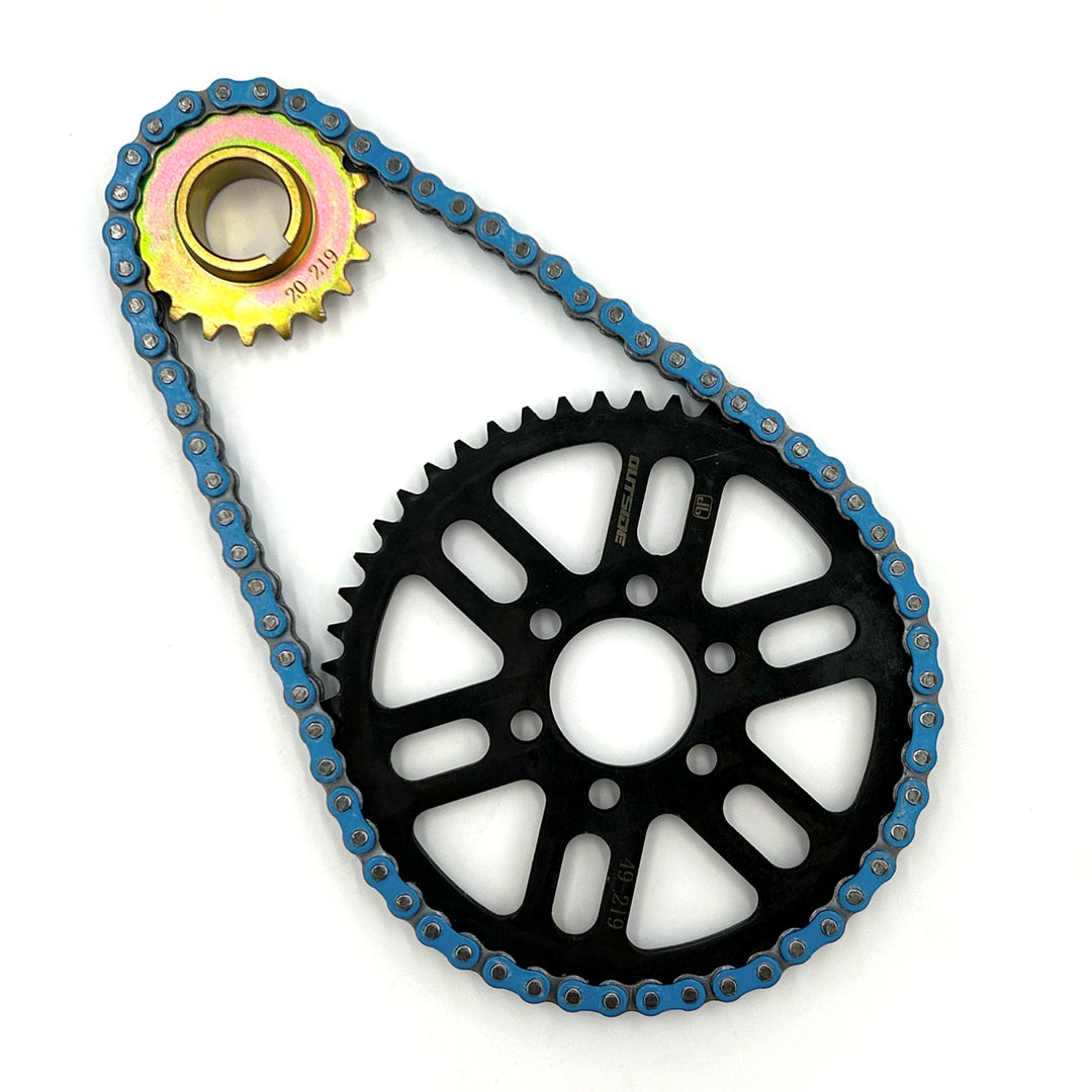 219 RK Sealed O-Ring Chain Primary Belt to Chain Conversion Kit | Surron Light Bee