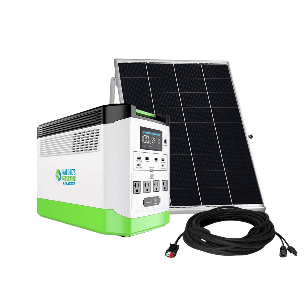 Nature's Generator Lithium Solar Generator Bundle