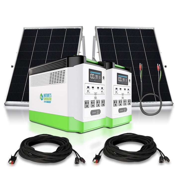 Nature's Generator Lithium Solar Generator Bundle