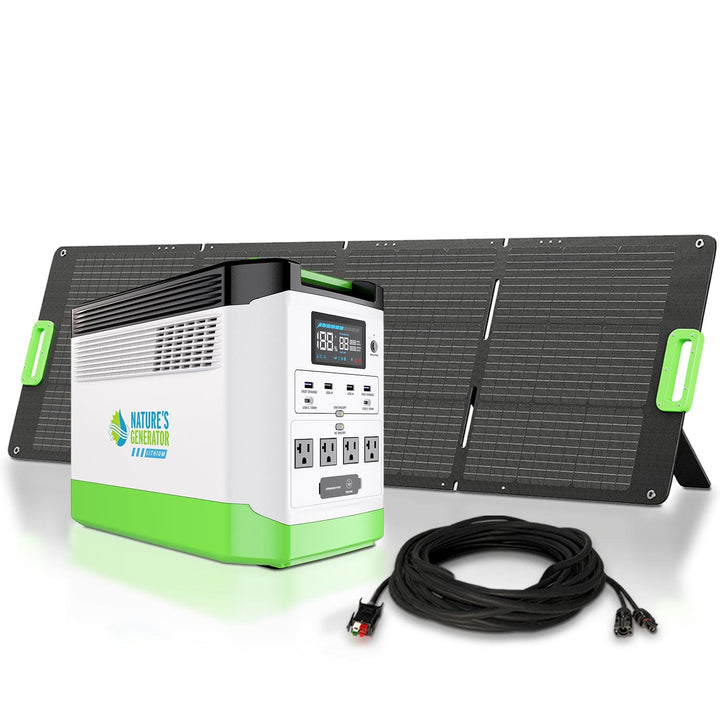 Nature's Generator Lithium Solar Generator Bundle