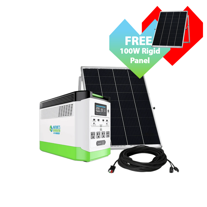 Nature's Generator Lithium Solar Generator Bundle