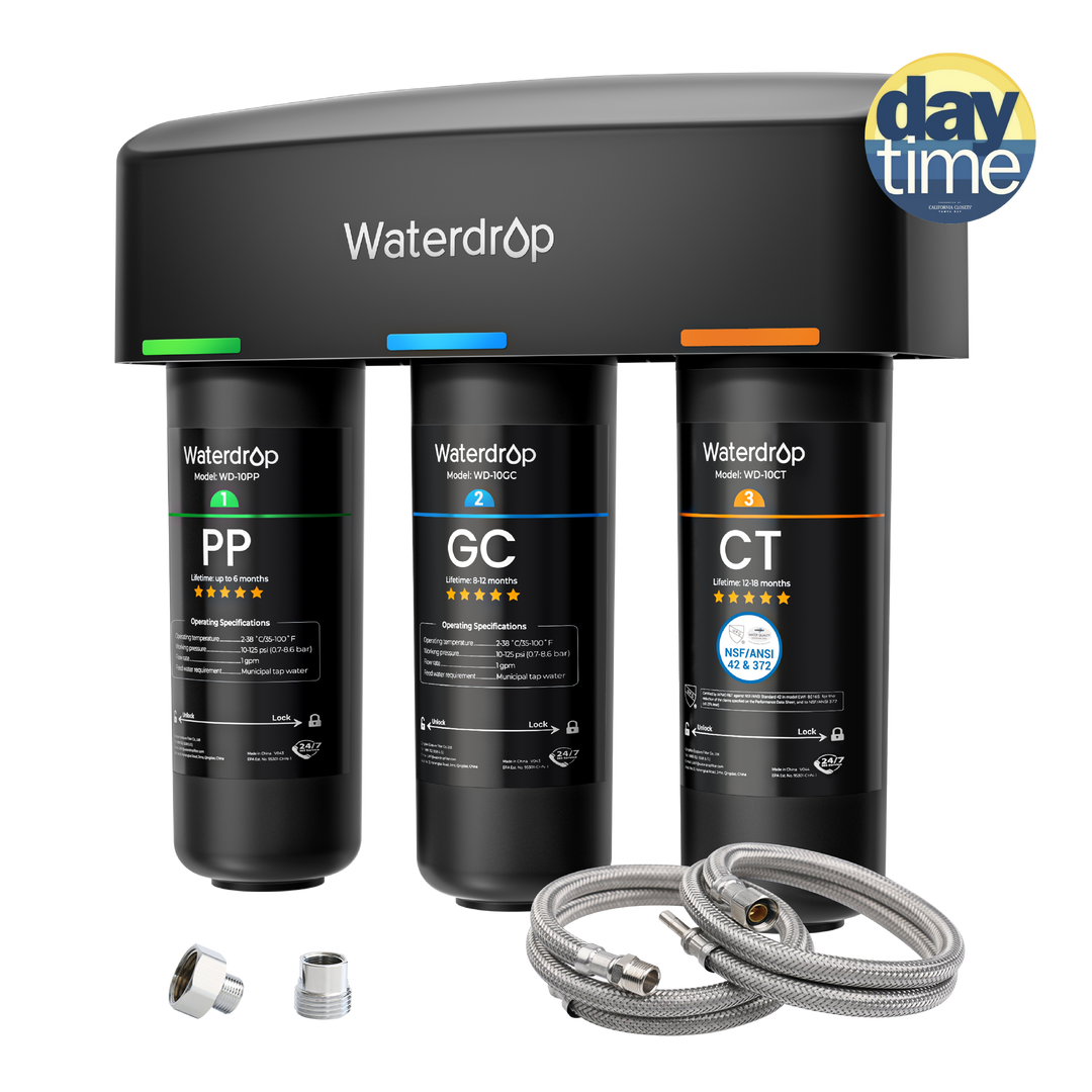 3-stage Under Sink Water Filtration System Waterdrop TSA