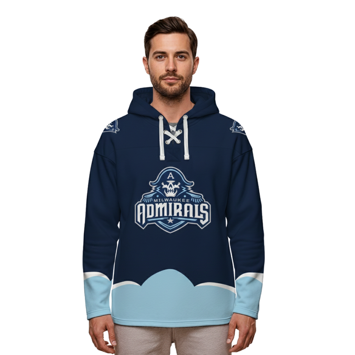 Milwaukee Admirals Hockey Lace Hoodie for Fans
