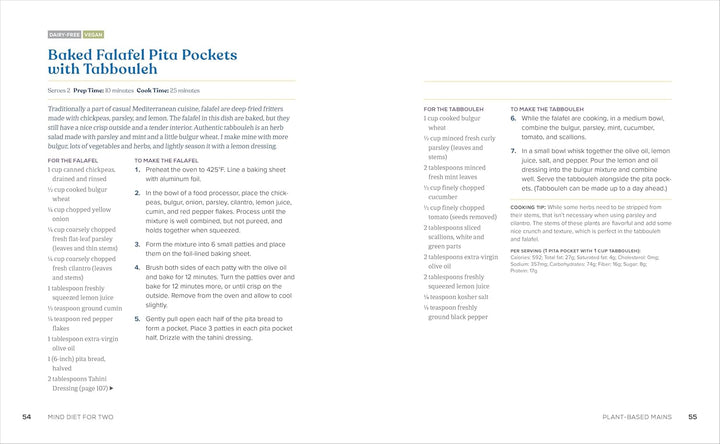 MIND Diet for Two: 65 Perfectly Portioned Recipes to Boost Your Brain Health Spiral Bound