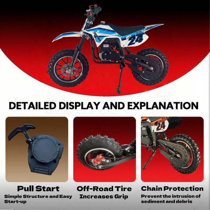 40cc 4-Stroke Kids Mini Dirt Bike for Young Riders