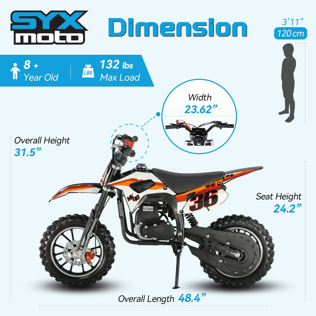 40cc 4-Stroke Kids Mini Dirt Bike for Young Riders