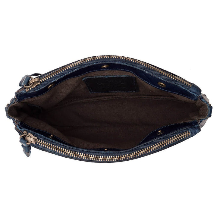 Tooled Leather Crossbody Bag