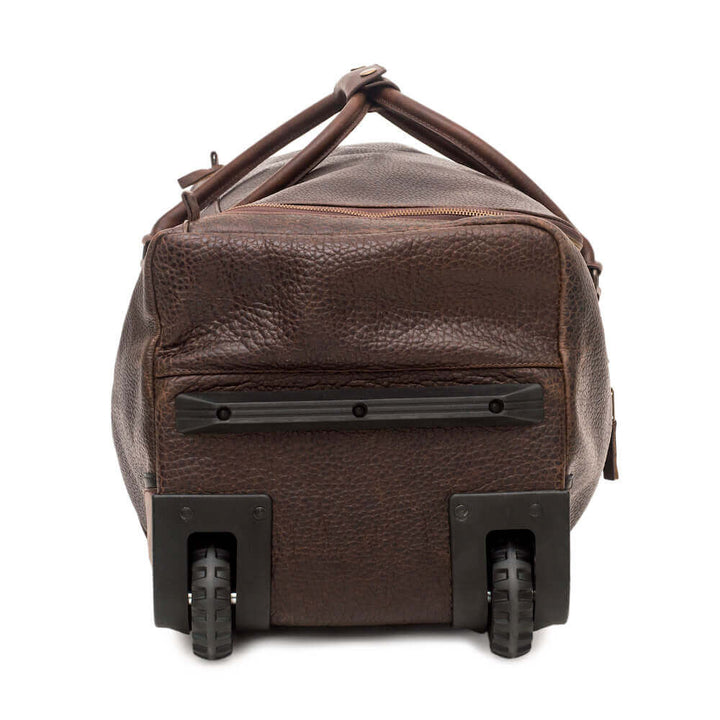 Theodore Leather Rolling Carry-On Duffle Bag