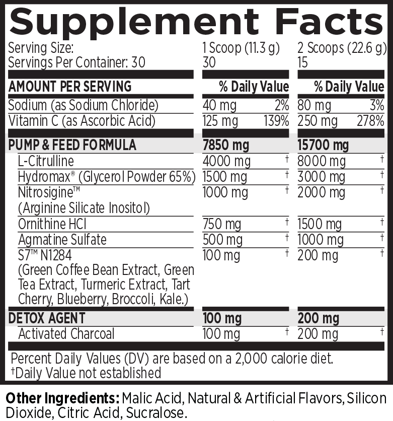 MRI Performance NO2 Black Muscle + Pump Nitric Oxide (30 servings)