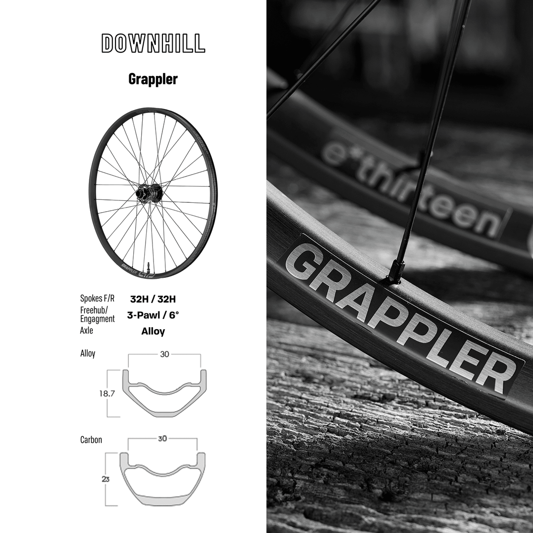 e*thirteen Grappler Race Alloy Downhill Wheels