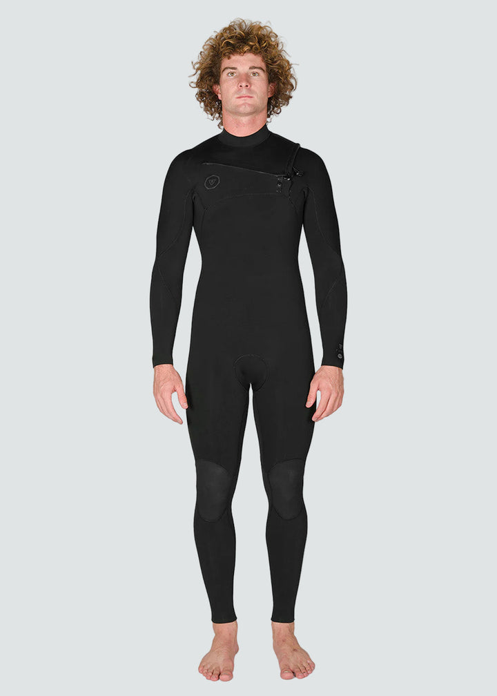 7 Seas 4-3 Full Chest Zip Wetsuit- Tonal Logos