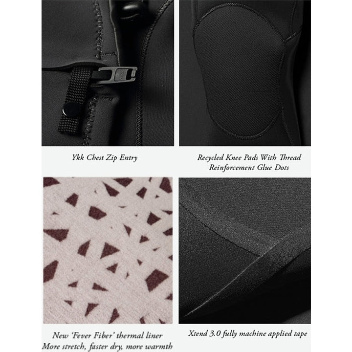 7 Seas 5-4-3 Full Hooded Chest Zip Wetsuit