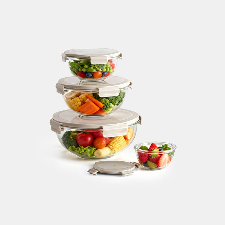 Mix & Store Glass Bowl Set