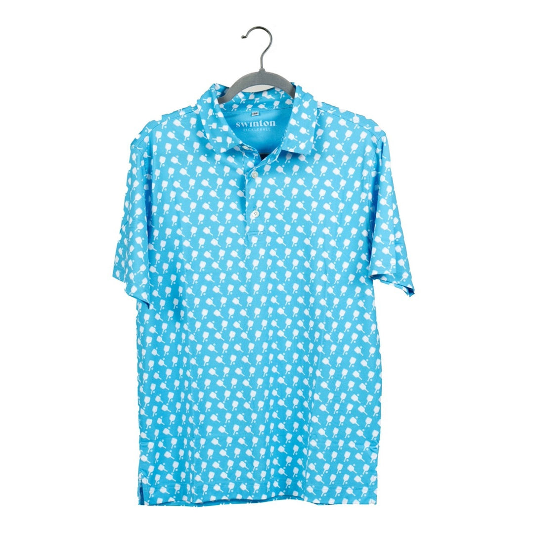 Swinton Pickleball Pickled Blue Performance Polo