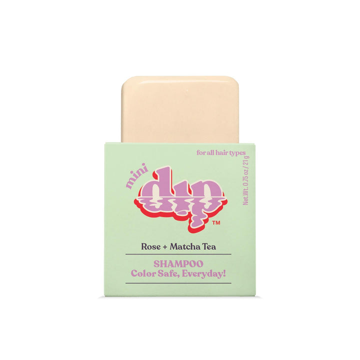 Mini Dip Color Safe Shampoo Bar for Every Day - Rose & Matcha Tea