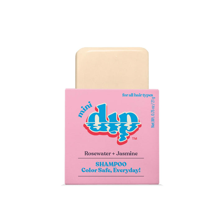 Mini Dip Color Safe Shampoo Bar for Every Day - Rosewater & Jasmine