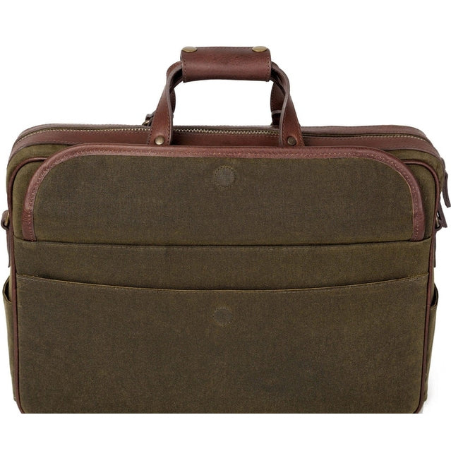 Campaign Waxed Canvas Briefcase