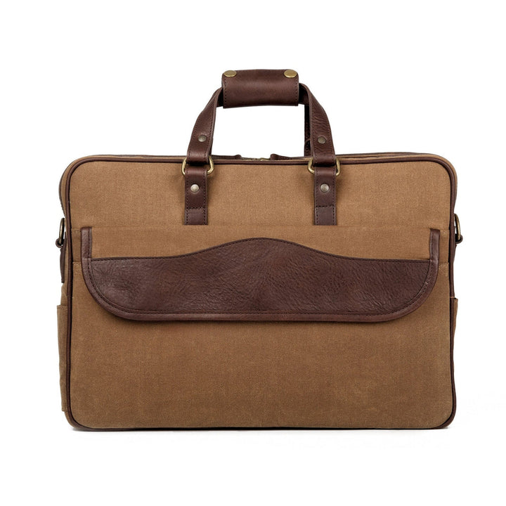 Campaign Waxed Canvas Briefcase