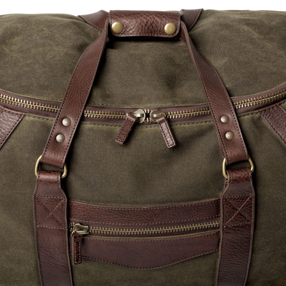 Campaign Waxed Canvas Rolling Carry-On Duffle Bag