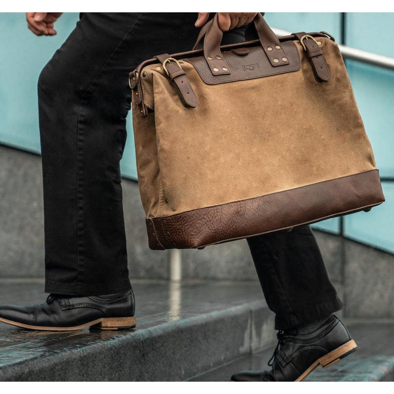 Heritage Waxed Canvas Lineman Duffle Bag