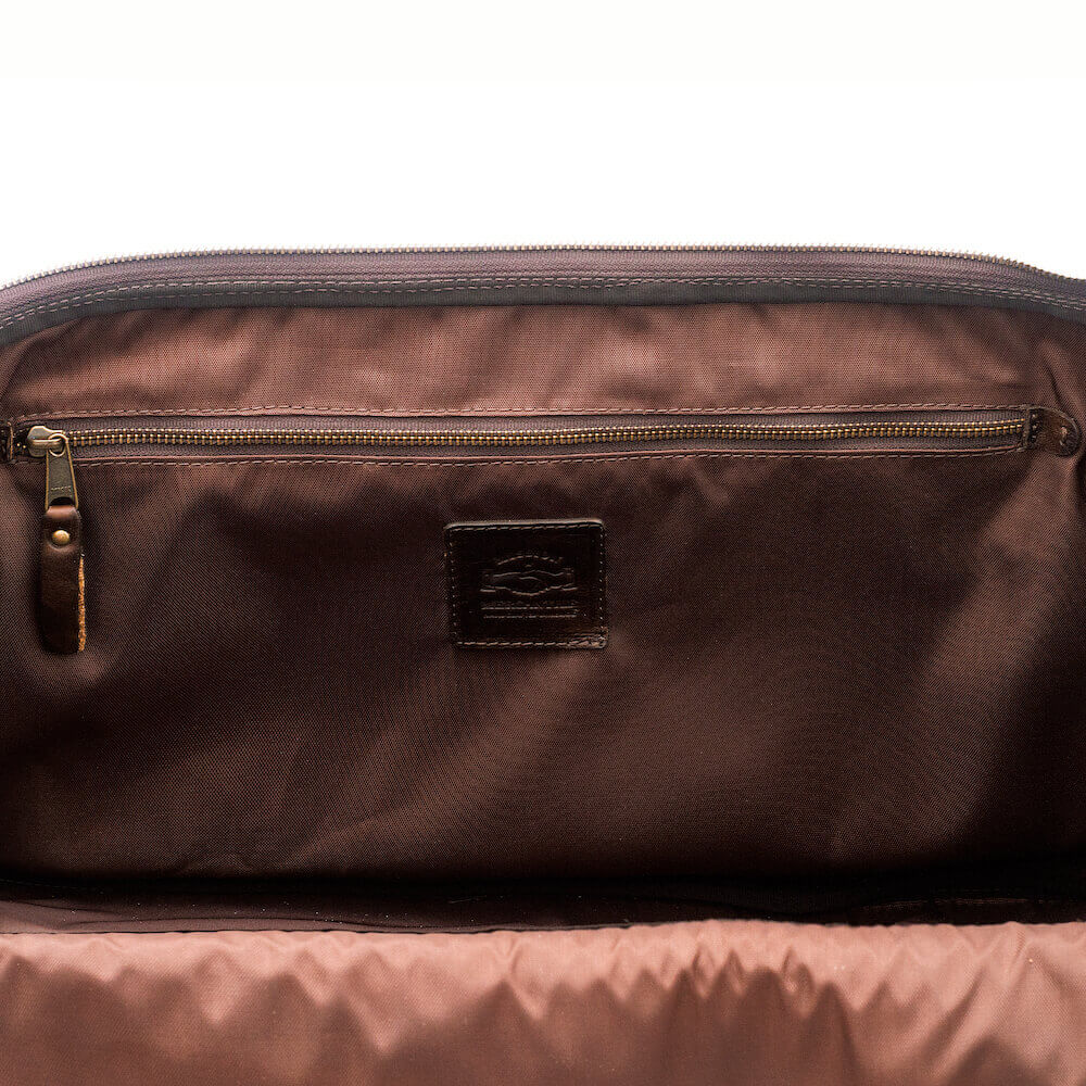 Theodore Leather Rolling Carry-On Duffle Bag