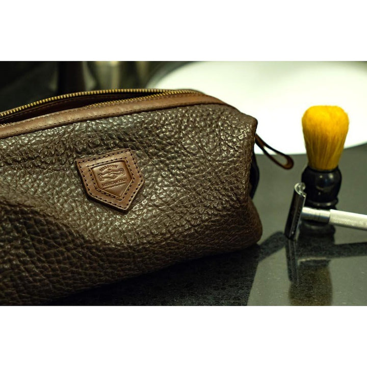 Theodore Leather Toiletry Wash Bag