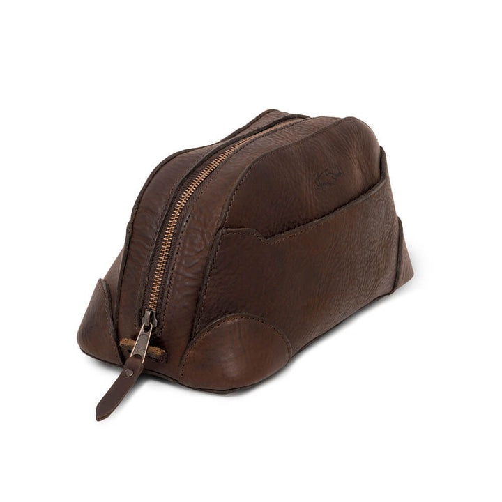 Heritage Leather Stateroom Toiletry Wash Bag