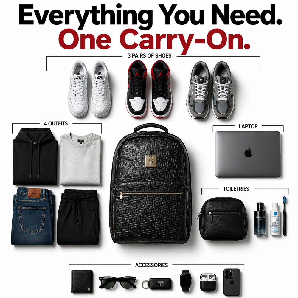 Sole Premise Black Monogram Leather Daily Commuter Bag 150 Made