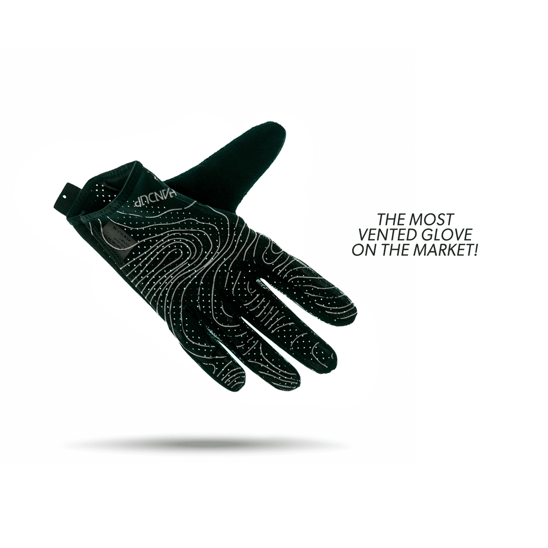 Handup Summer LITE Gloves - Topo Map Black