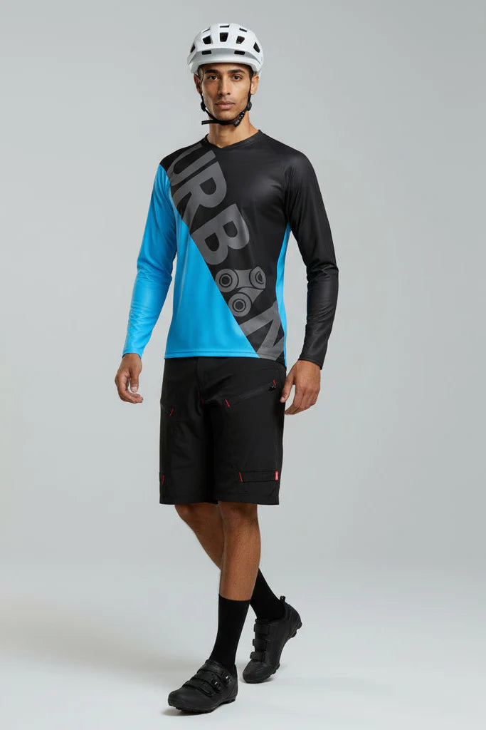 Urban Cycling Men's Long Sleeve Trailbuster MTB Cycling Jersey