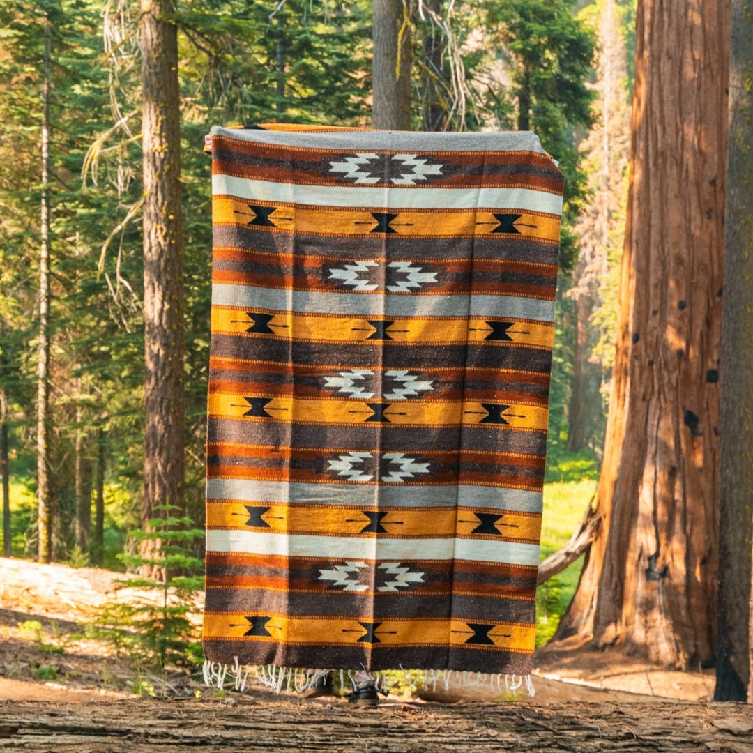 West Path Wool Mexican Blanket