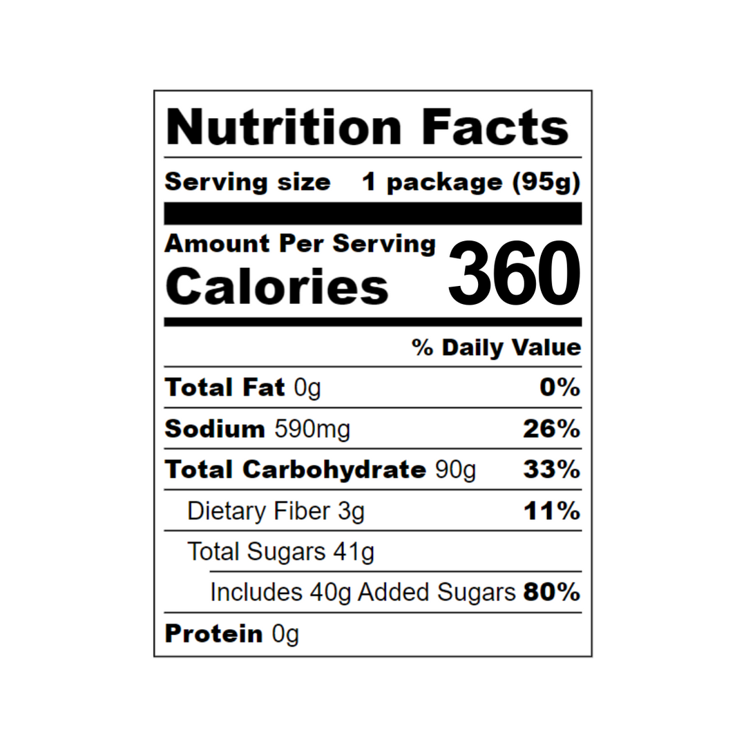 Endurance Drink Mix - Single Serving Reusable Tube