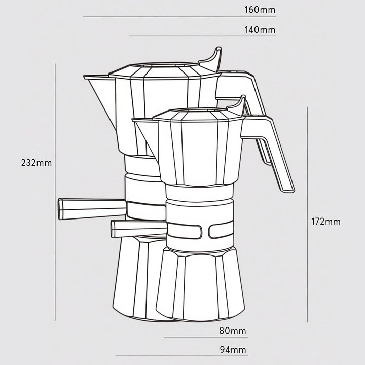 High Pressure Espresso Maker Moka Pot