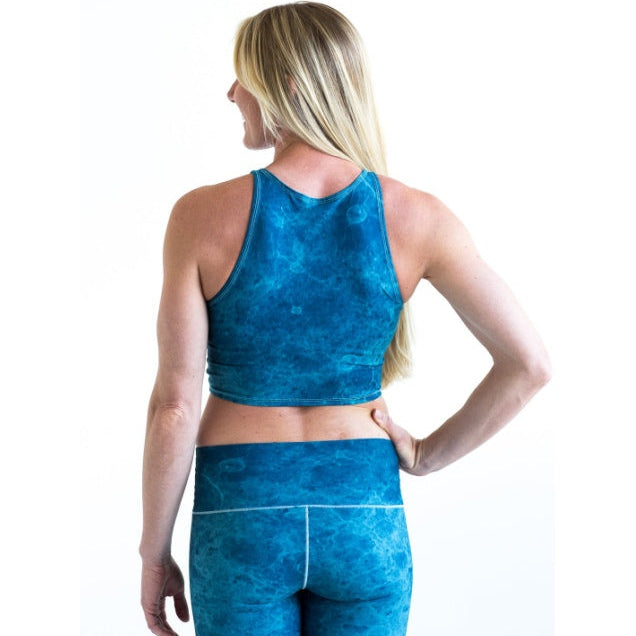 Colorado Threads Ocean Marble Crop Top *FINAL SALE*