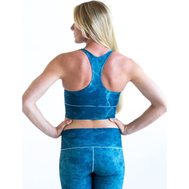 Colorado Threads Ocean Marble Longline Sports Bra *FINAL SALE*