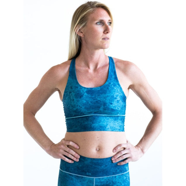 Colorado Threads Ocean Marble Longline Sports Bra *FINAL SALE*