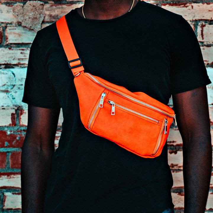 Sole Premise Orange Cross Sling Bag