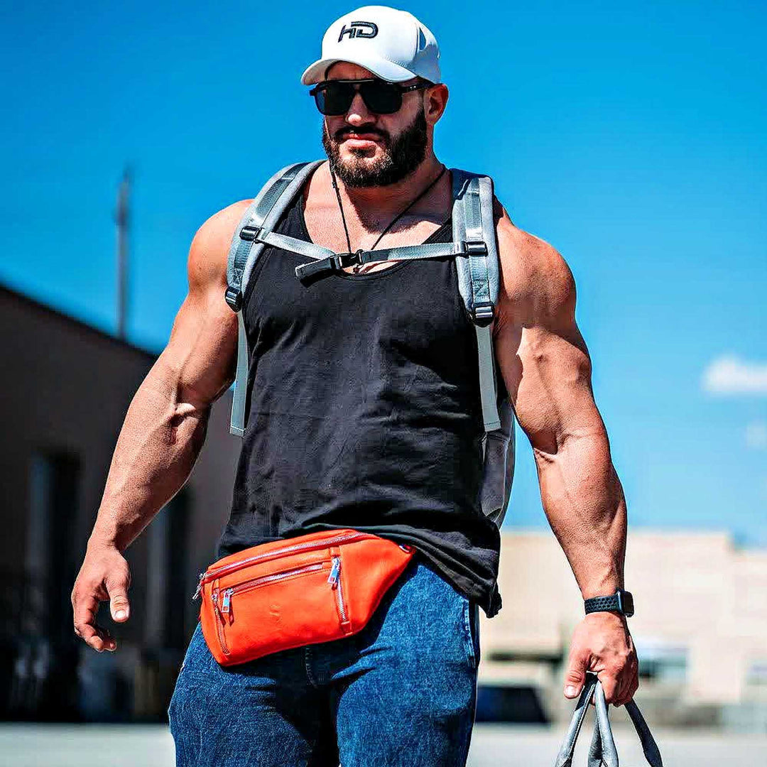 Sole Premise Orange Cross Sling Bag