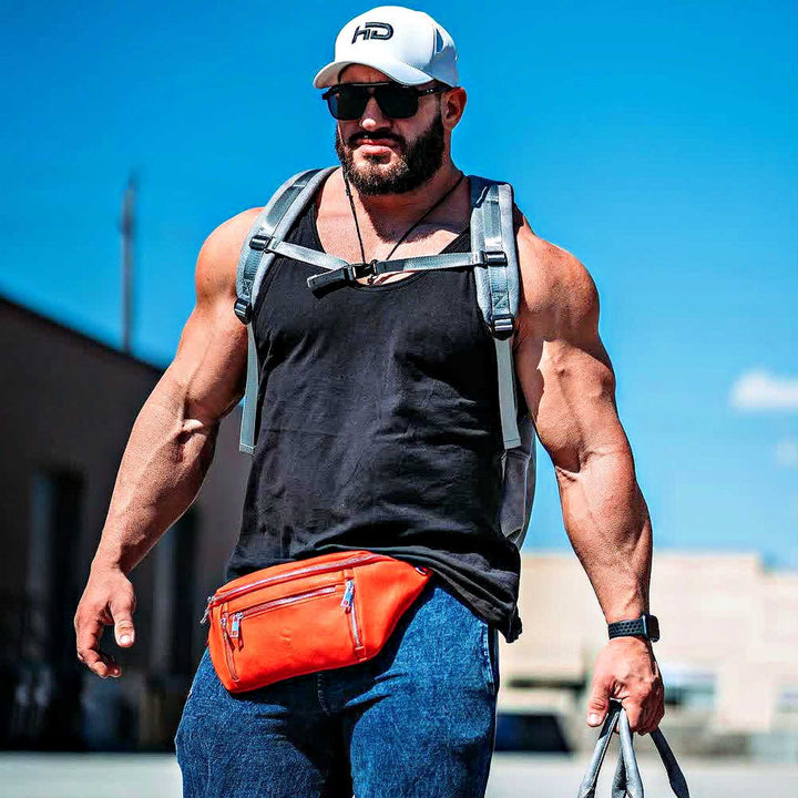 Sole Premise Orange Cross Sling Bag