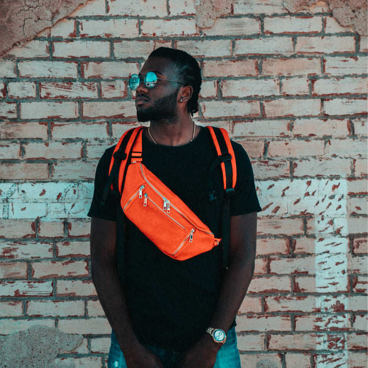 Sole Premise Orange Cross Sling Bag