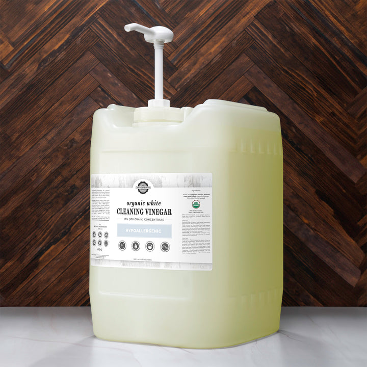 Rustic Strength Organic White Cleaning Vinegar Concentrate | 10% 100 grain