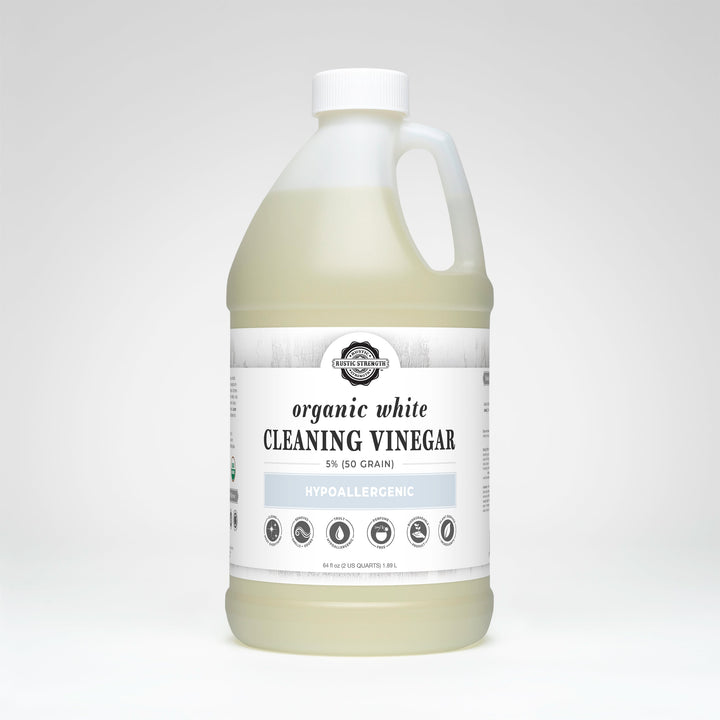 Rustic Strength Organic White Cleaning Vinegar | 5% 50 grain