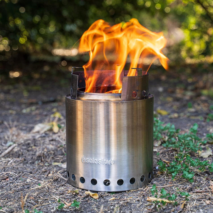 TRAPSKI Solo Stove Lite/Titan/Campfire Camping Stove Portable Stove for Backpacking Outdoor Cooking Great Stainless Steel Camping Backpacking Stove Compact Wood Stove Design-No Batteries or Liquid Fuel Canisters Needed