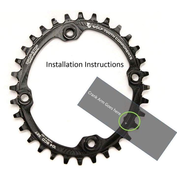 Wolf Tooth Components Oval 104 BCD Chainrings