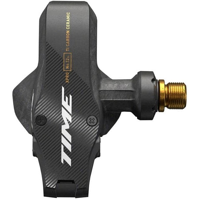 Time XPRO 12SL Pedals - Single Sided Clipless, Carbon, 9/16", Carbon/Gold, QF 51, B1